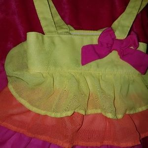 cute baby girl layered summer top 12M